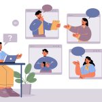 online meeting with clients